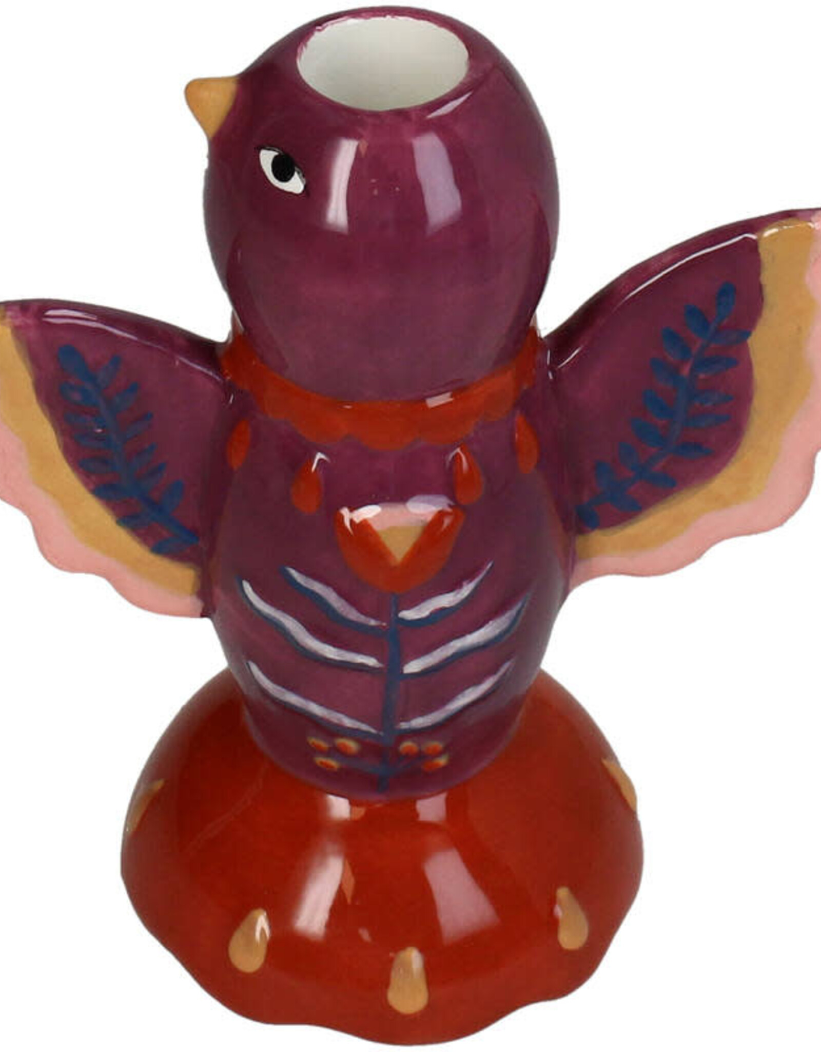 Kersten Candle Stick Bird 14x8.5cm 8312