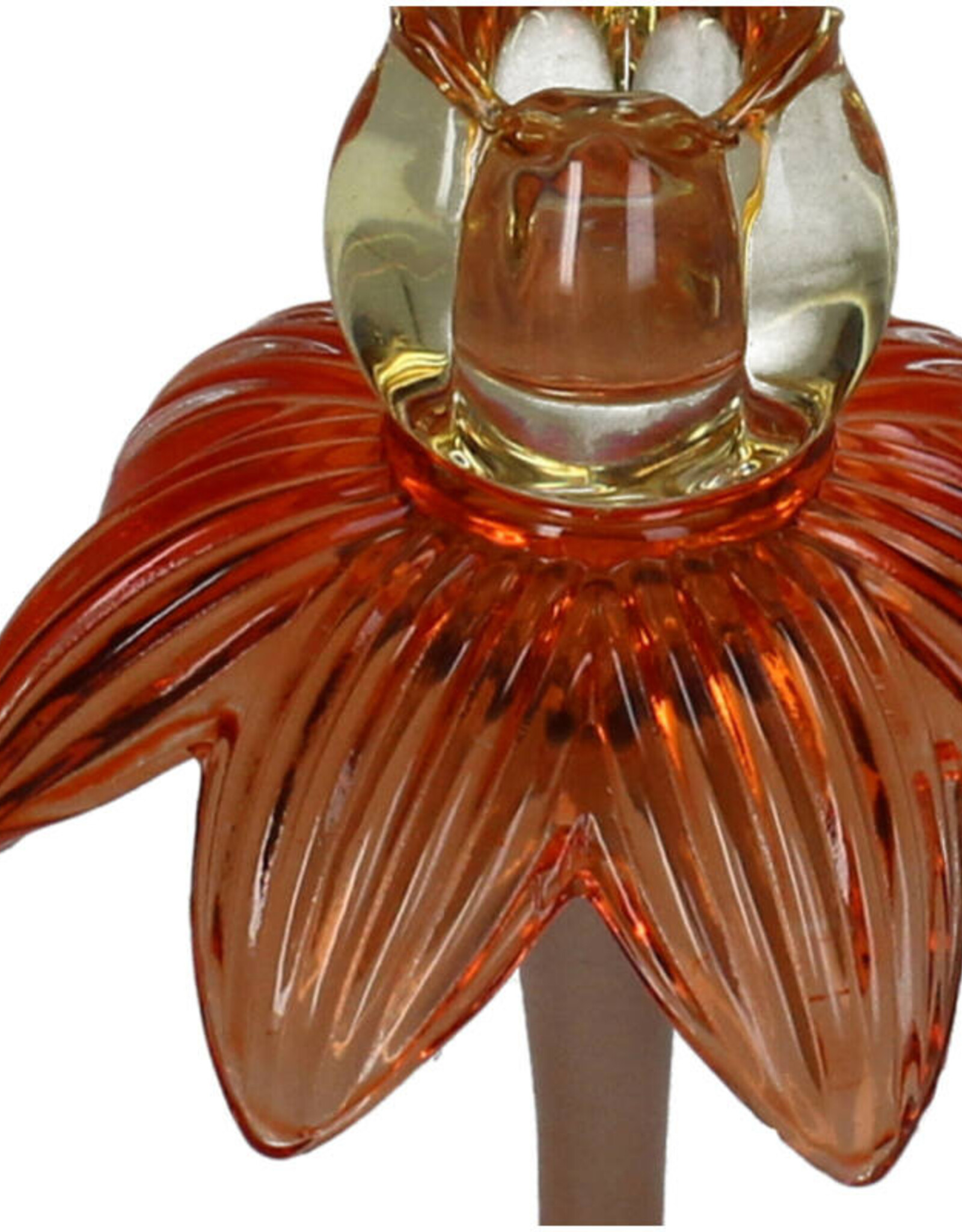 Kersten Candle Stick Palm Glass  S 8124