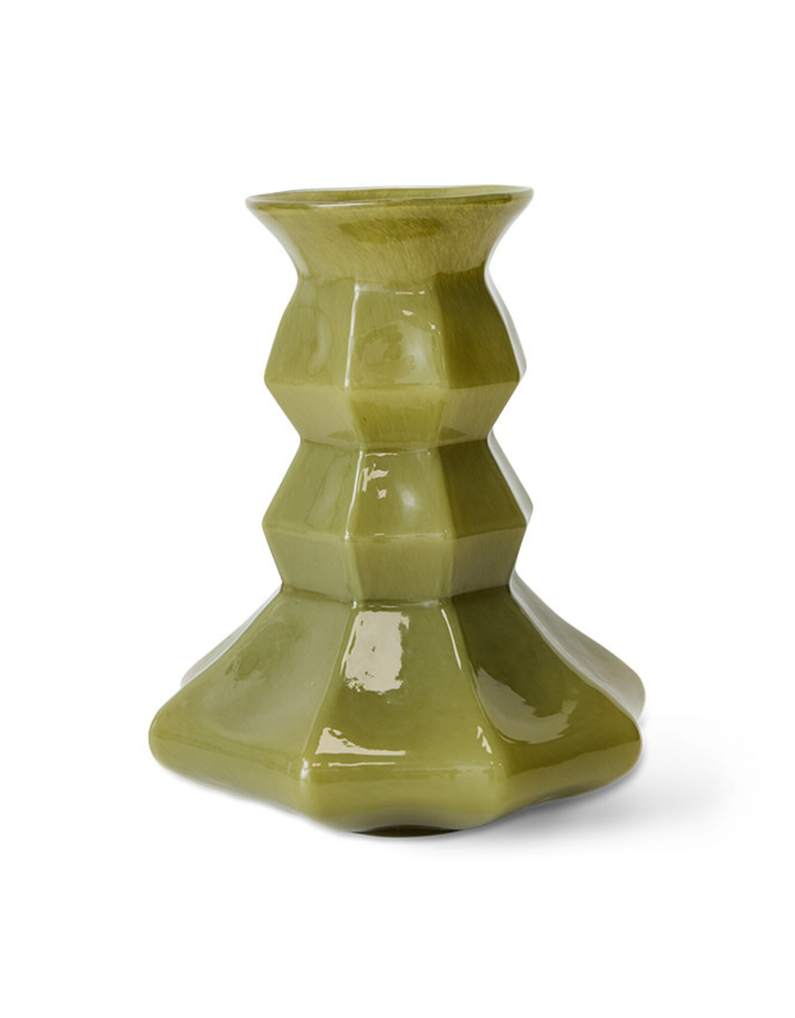 HKliving HKliving Silhouette Glass Vase Green