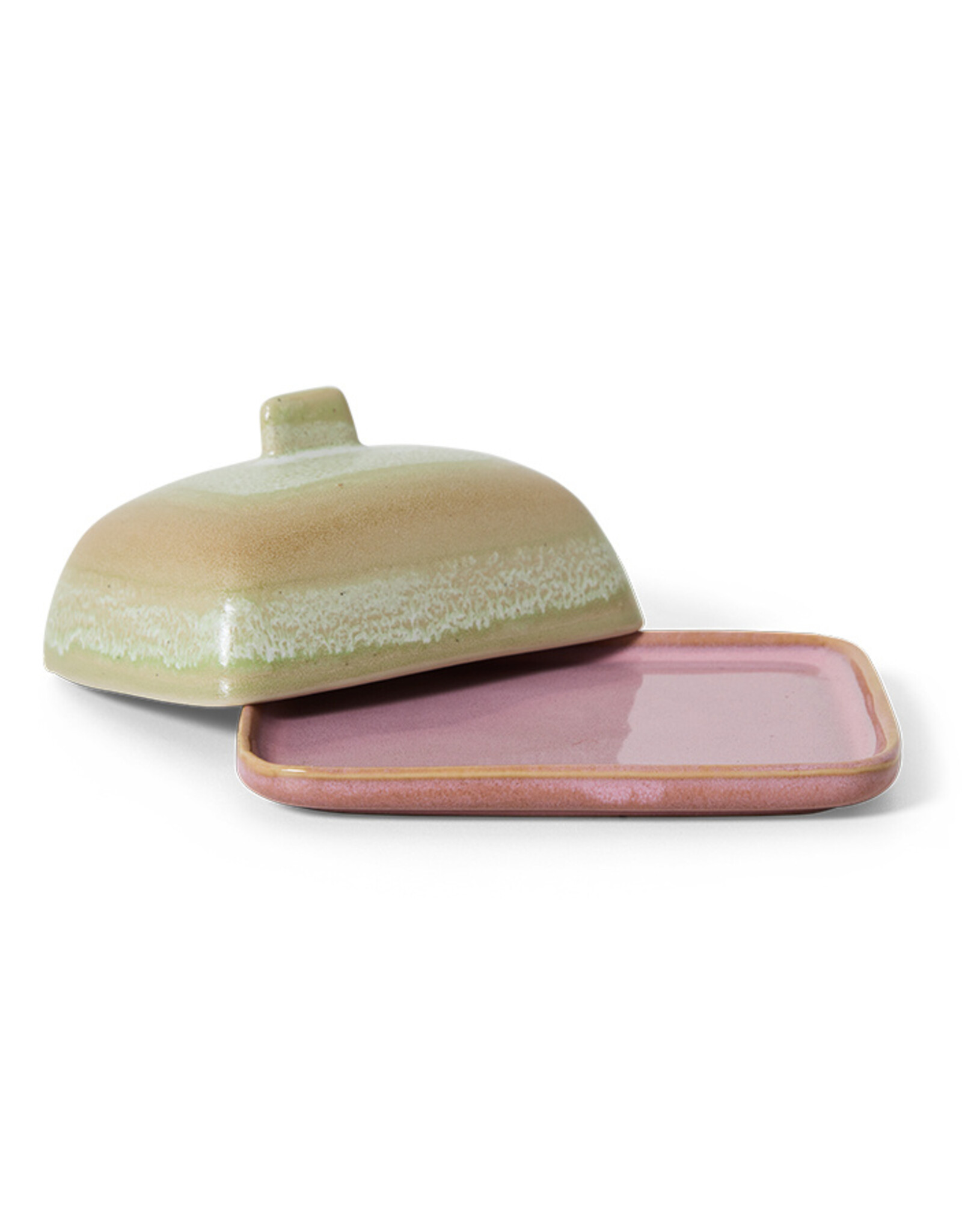 HKliving Hkliving 70's ceramics butter dish skyline