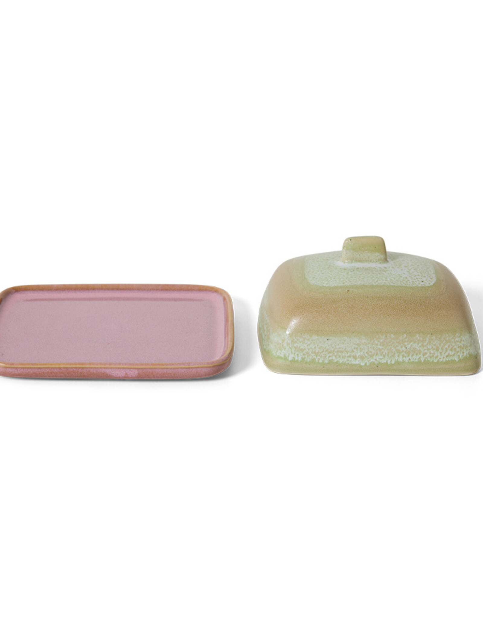 HKliving Hkliving 70's ceramics butter dish skyline