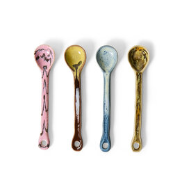 HKliving HKliving 70's Ceramics Spoons Sketch (set van 4)