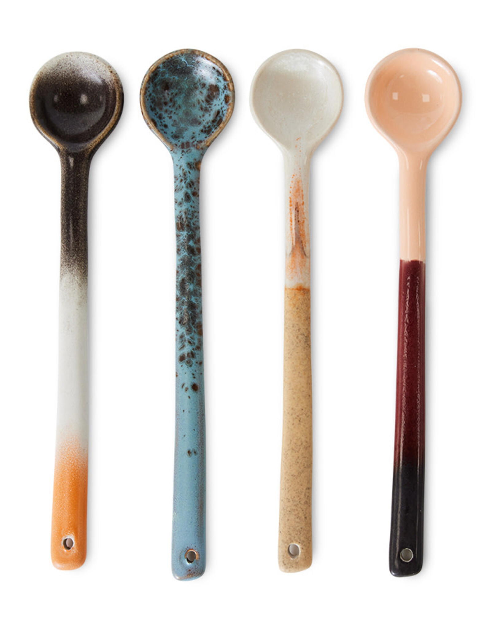HKliving HKliving  70's Ceramics Spoons L Breeze  (set van 4)