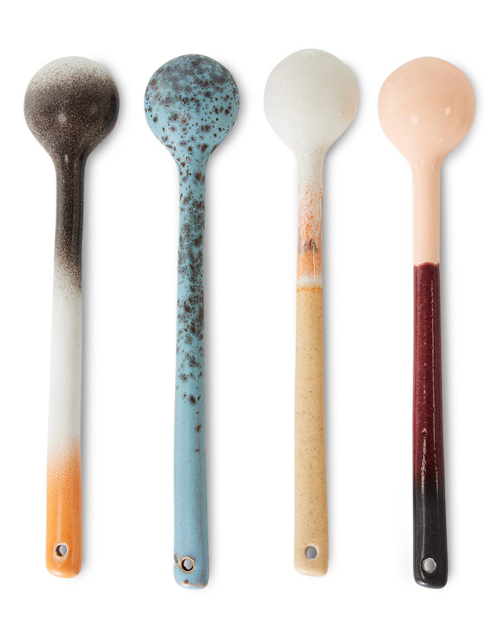 HKliving HKliving  70's Ceramics Spoons L Breeze  (set van 4)