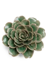 Chive Ceramic Flower Jungle Green Tea Rose EG11