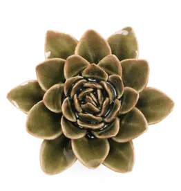 Chive Ceramic Flower Olive Green Echivera EG01