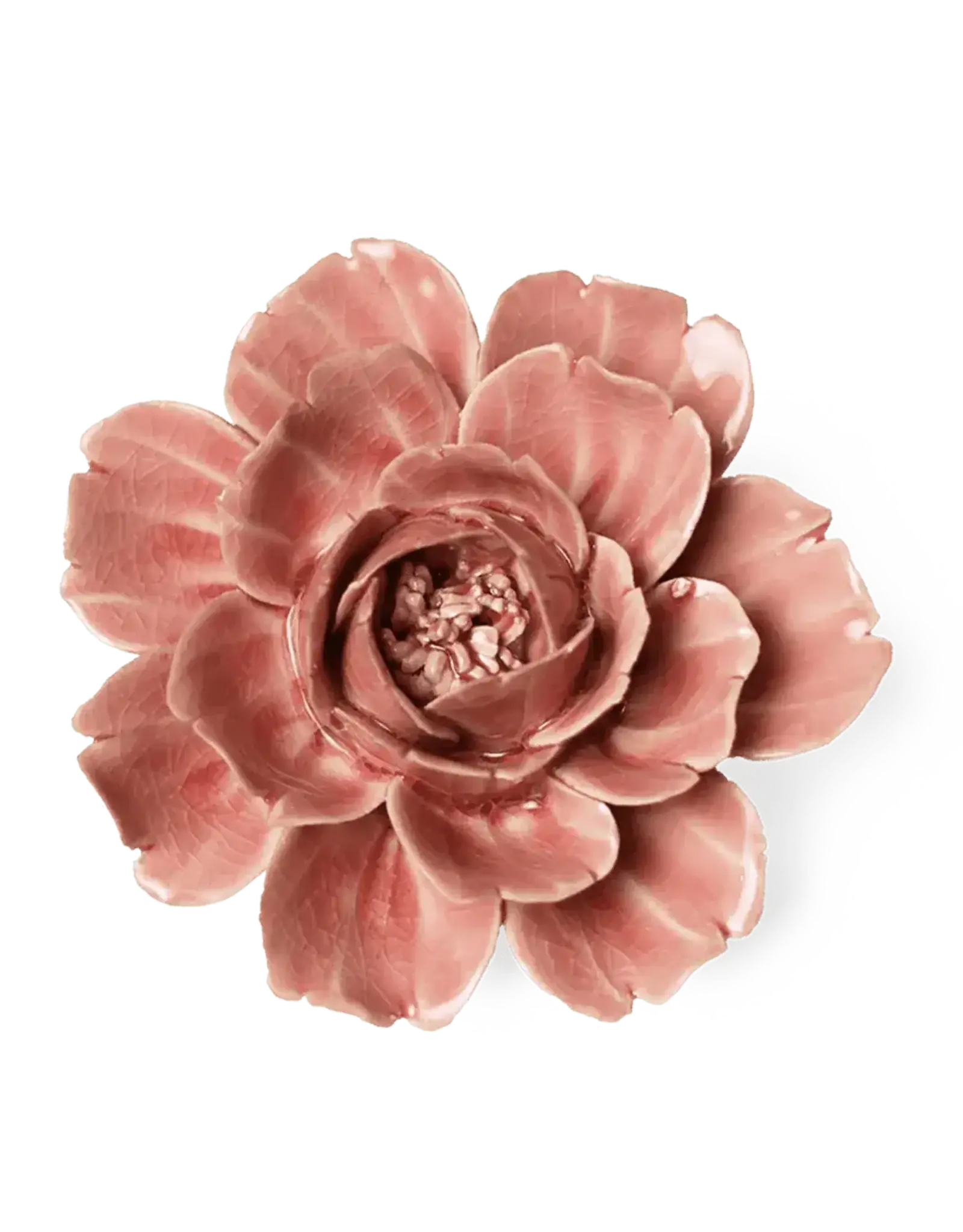 Chive Ceramic Flower Champagne Pink Rose EG37