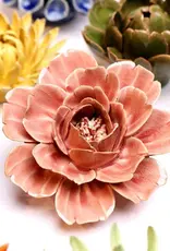 Chive Ceramic Flower Champagne Pink Rose EG37
