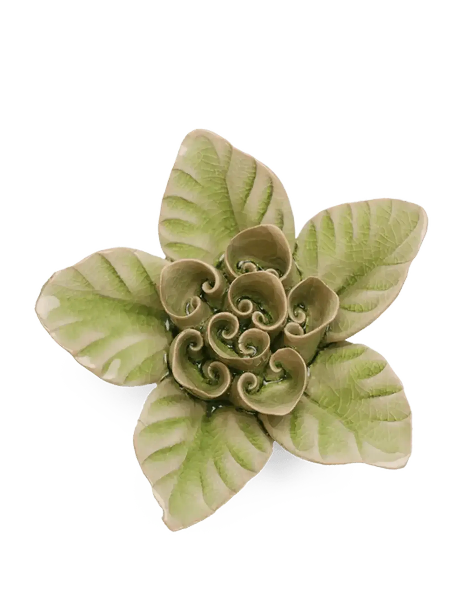 Chive Ceramic Flowers Green Lotus EG18