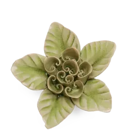 Chive Ceramic Flowers Green Lotus EG18