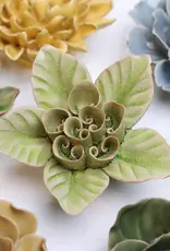 Chive Ceramic Flowers Green Lotus EG18