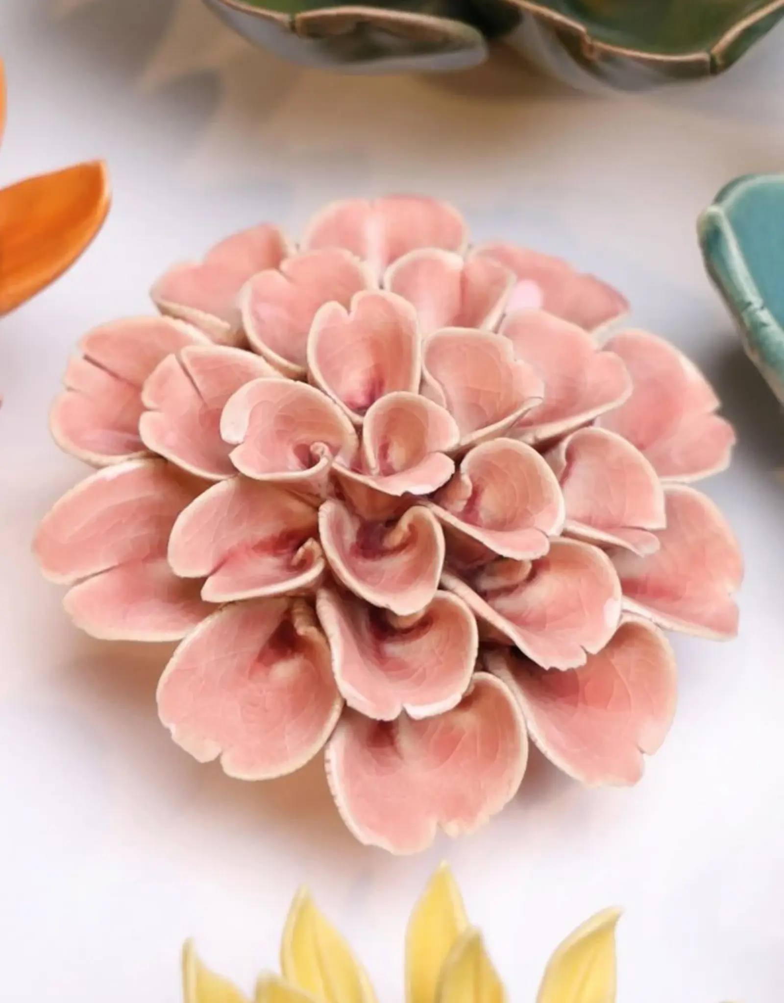 Chive Ceramic Flowers Champagne Pink EG36