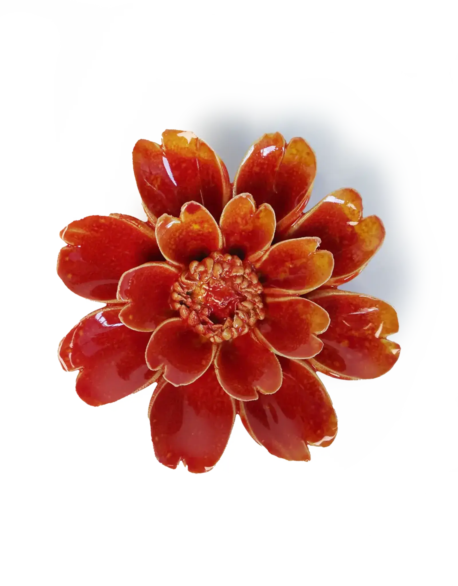 Chive Ceramic Flower Orange Yellow Paris FR29