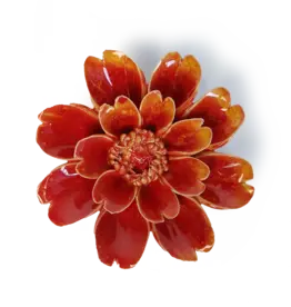 Chive Ceramic Flower Orange Yellow Paris FR29