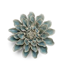 Chive Ceramic Flower Powder Blue Dahlia EG17