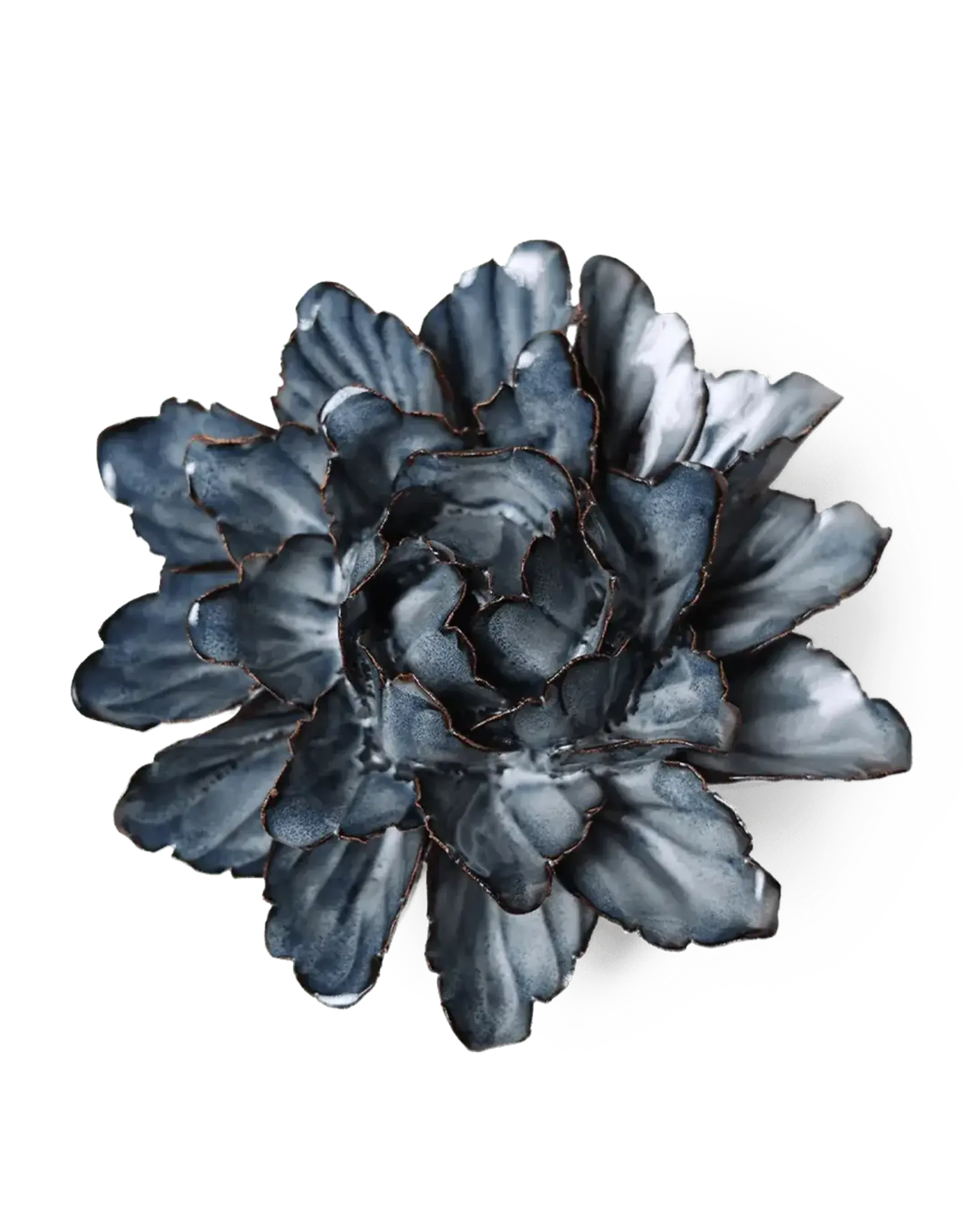 Chive Ceramic Flowers Navy Peony Ja12