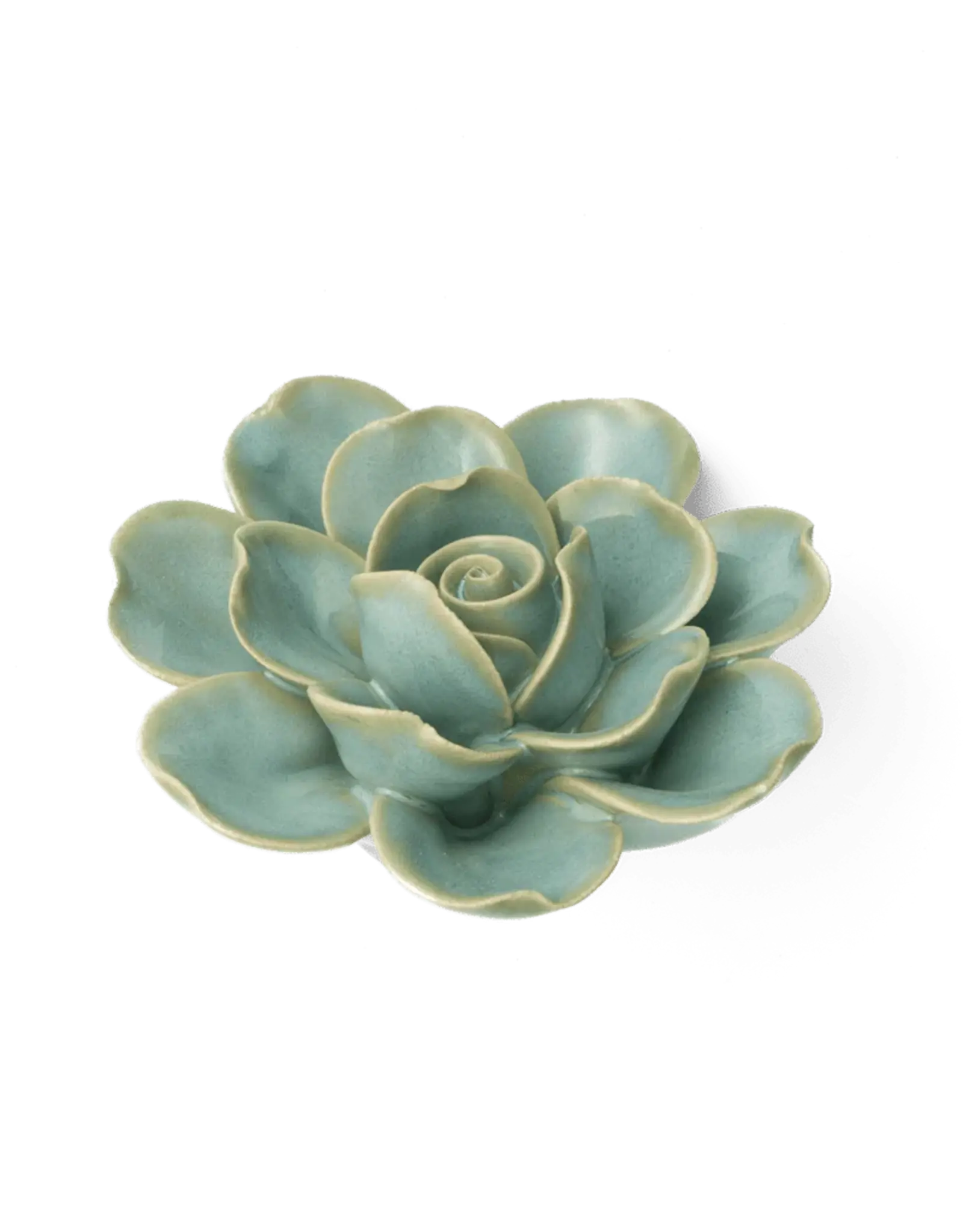 Chive Ceramic Flower Teal Gardenia FR10