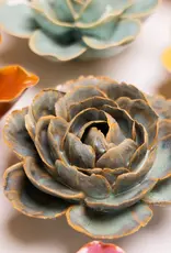 Chive Ceramic Flowers  Pale Blue Rose FR05