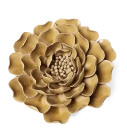 Chive Ceramic Flowers Caramel Peony EG16