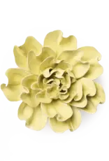 Chive Ceramic Flower Lime Yellow Larkspur EG26
