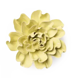 Chive Ceramic Flower Lime Yellow Larkspur EG26
