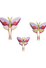Studio Roof Studio ROOF lilac comet butterflies, set of 3