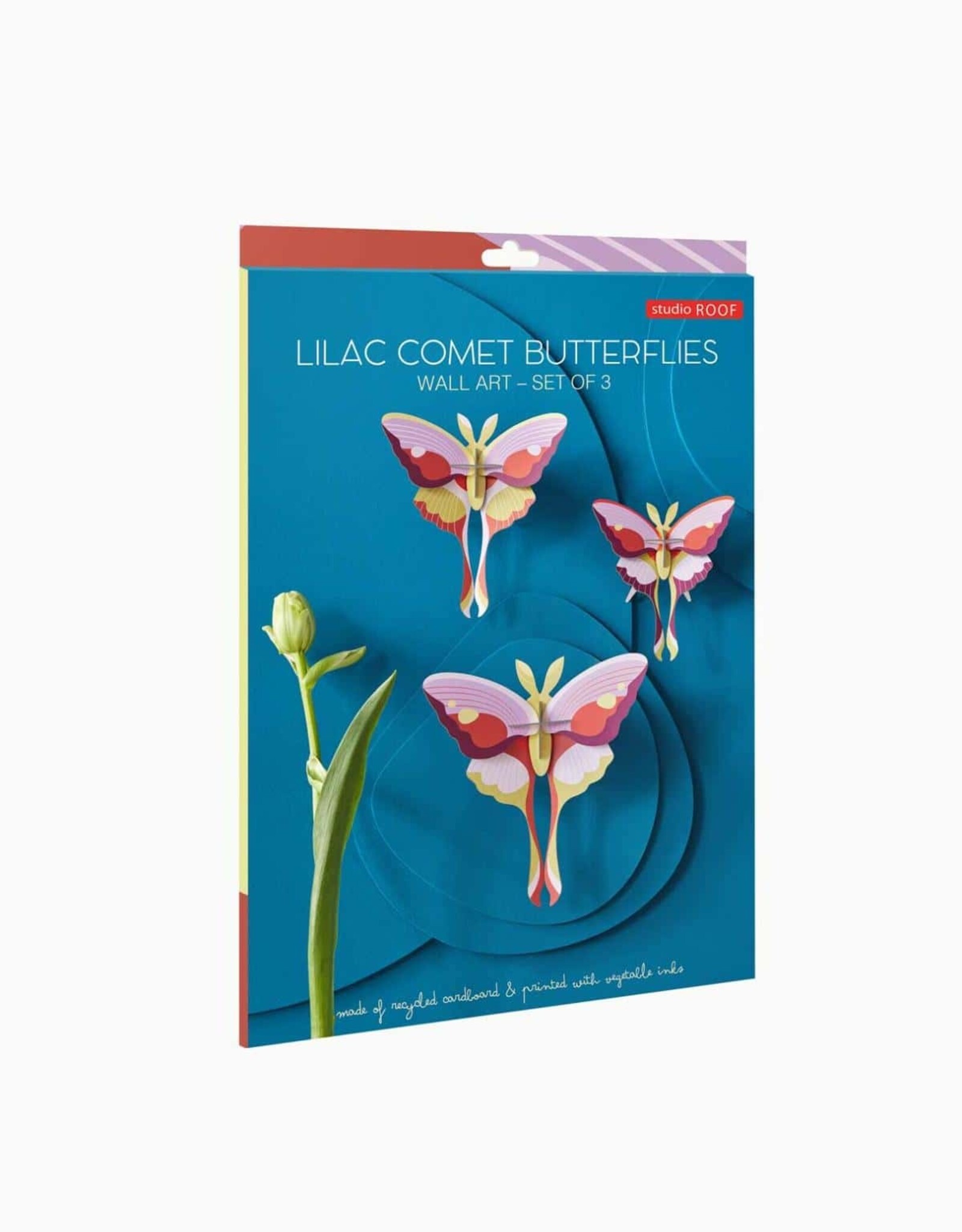 Studio Roof Studio ROOF lilac comet butterflies, set of 3