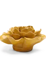 Chive Ceramic Flower Burnt Yellow Rose EG07