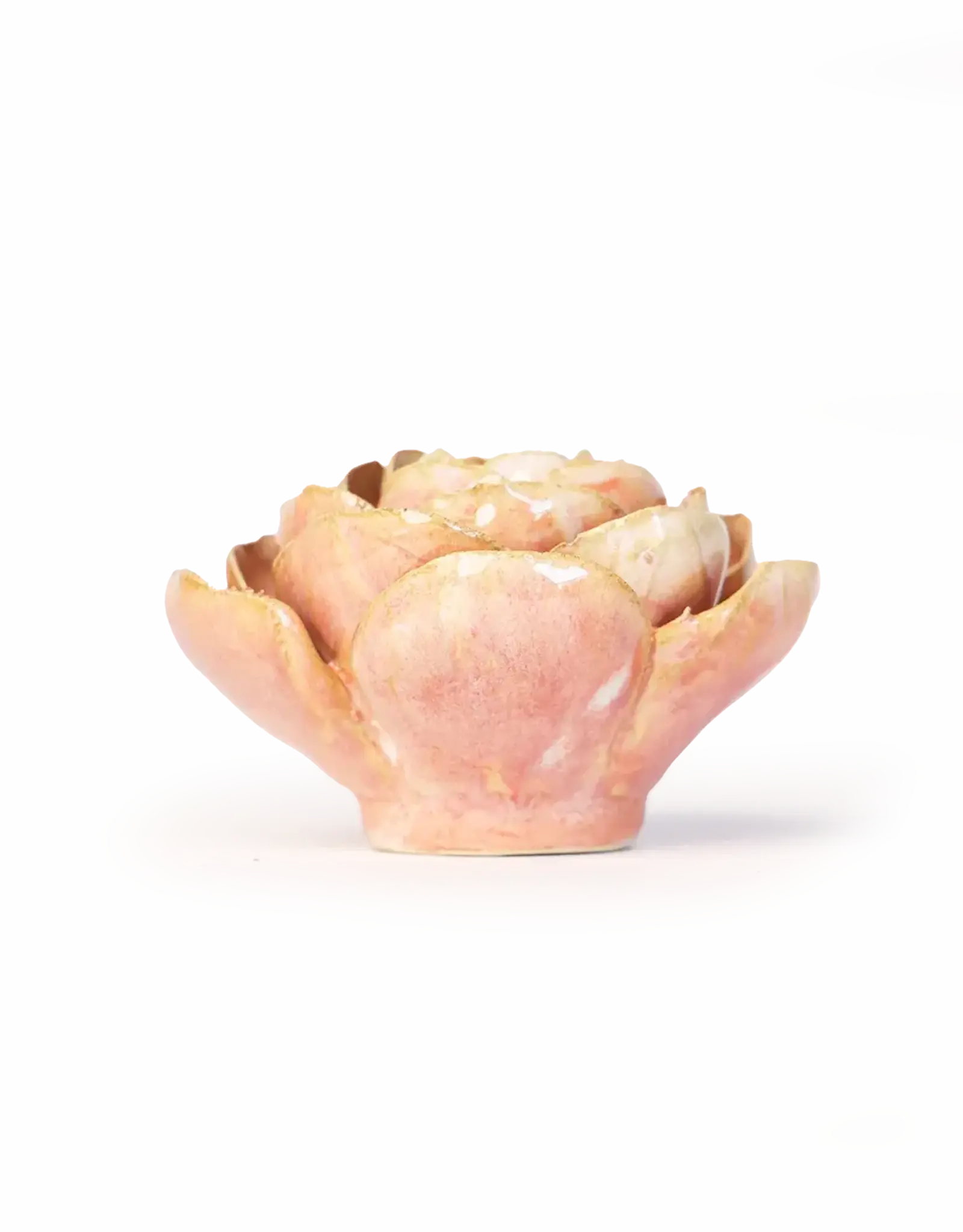 Chive Ceramic Flower Peach Pink Big Ben Peony FR22