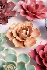 Chive Ceramic Flower Peach Pink Solar Carnation FR20