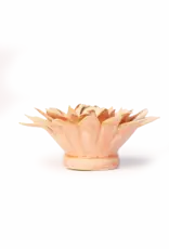 Chive Ceramic Flower Peach Pink Strawflower FR30