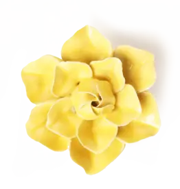 Chive Ceramic Flower Buttercup Yellow Daffodil EG45