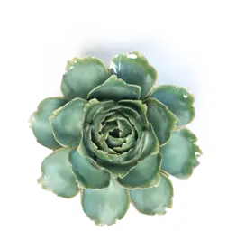 Chive Ceramic Flower Milk Teal Camelia FR27
