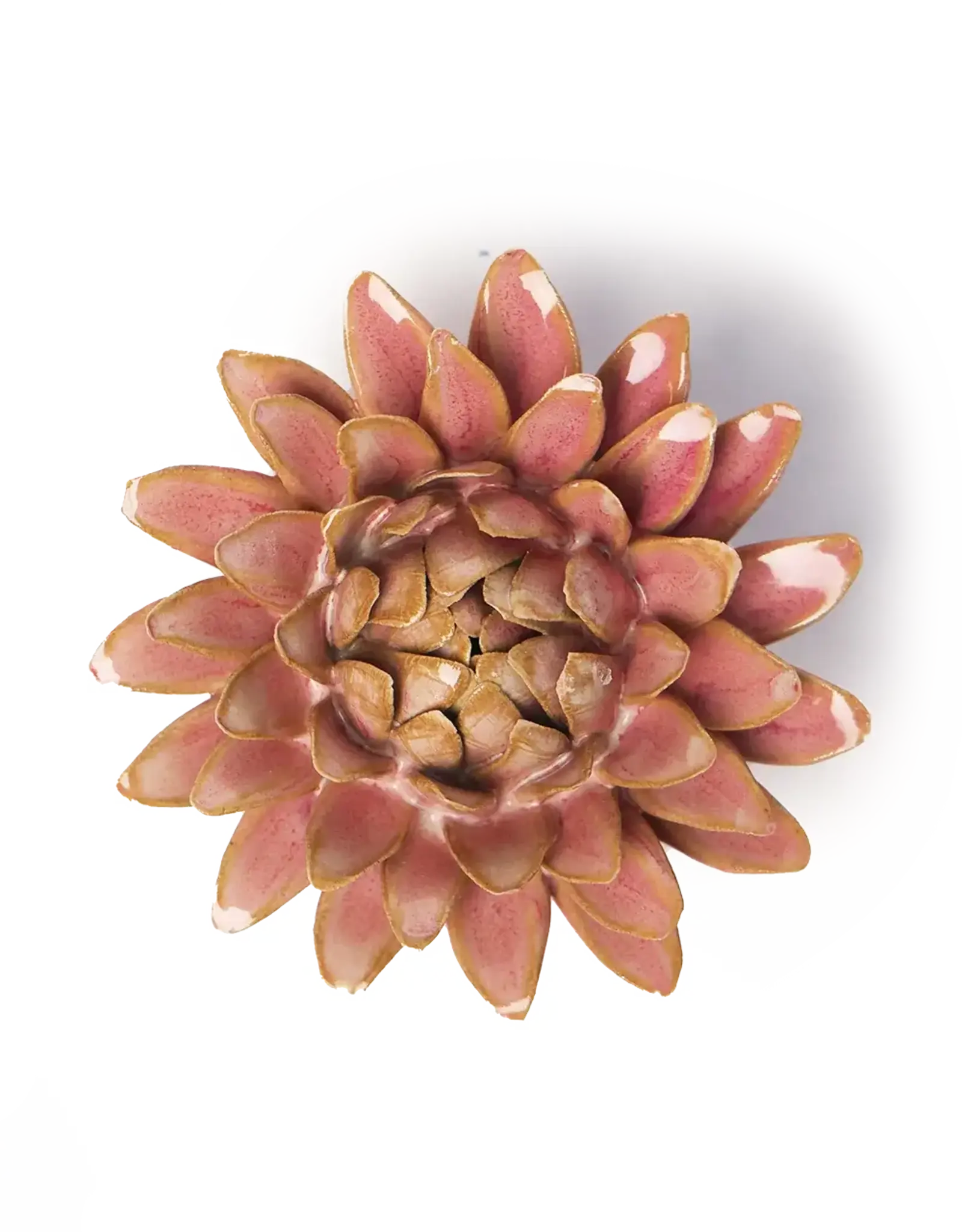 Chive Ceramic Flower Rose Quartz Pink Strawflower FR38