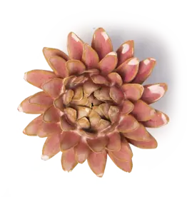 Chive Ceramic Flower Rose Quartz Pink Strawflower FR38