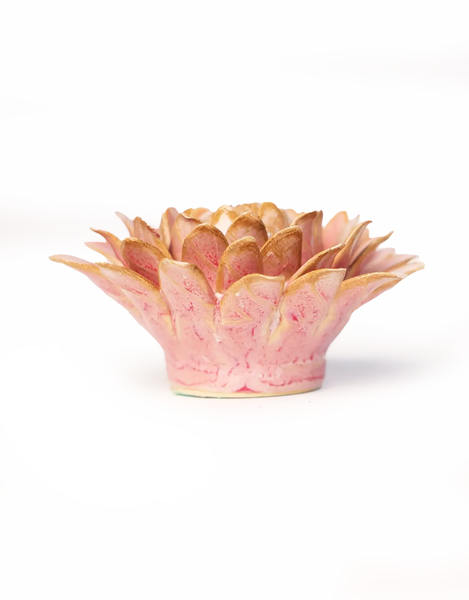 Chive Ceramic Flower Rose Quartz Pink Strawflower FR38