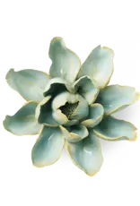 Chive Ceramic Flower Robins Egg Blue Aurora  Water Lily EG24