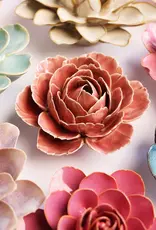 Chive Ceramic Flower Champagne English Rose FR39