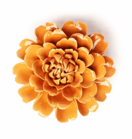 Chive Ceramic Flower Orange Fiesta Marigold EG44