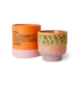 HKliving HKliving 70s ceramics scented candle Miami