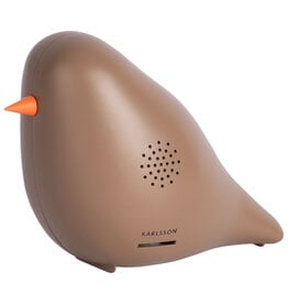 Present Time Soundbox Modern Bird Mocha Brown
