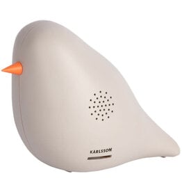 Present Time Soundbox Modern Bird Warm Grey