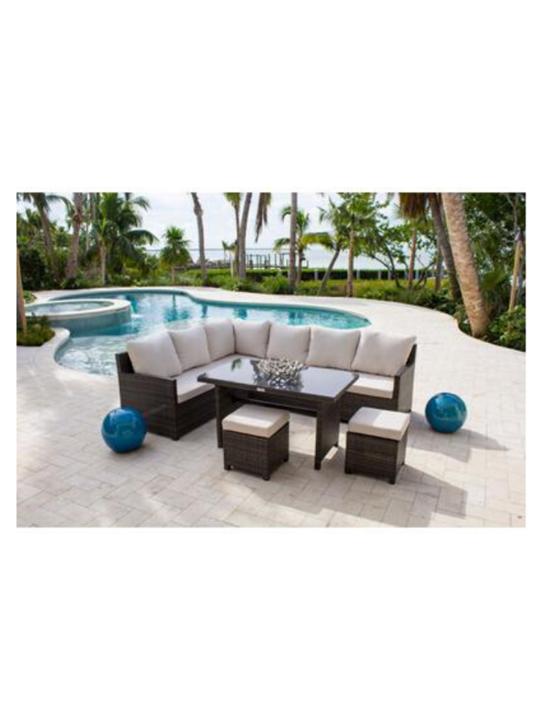 Pelican Reef Spectrum 5 pc Sectional Dining Set
