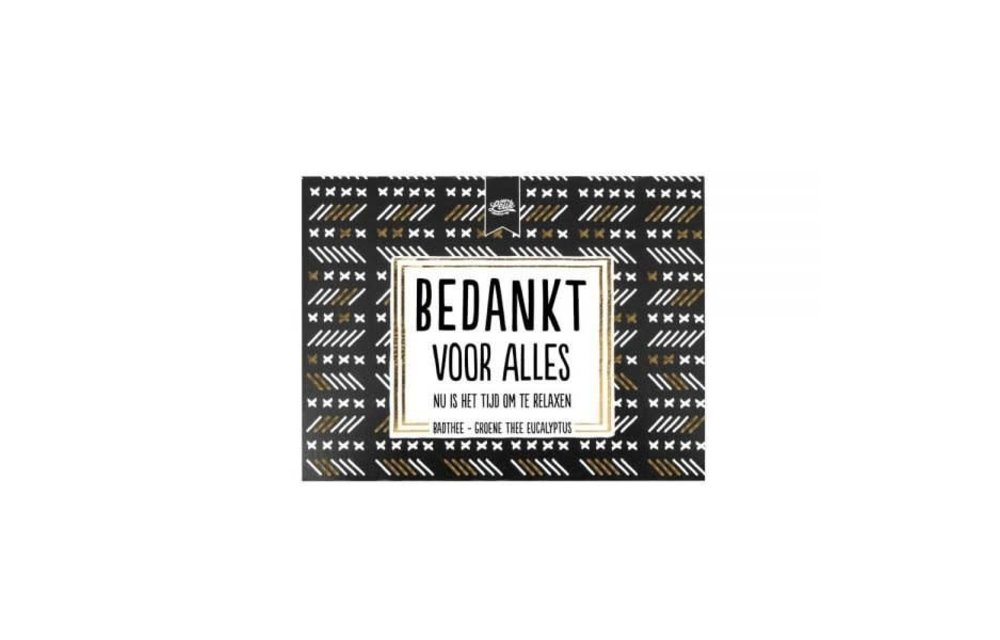 Badthee om iemand echt te bedanken