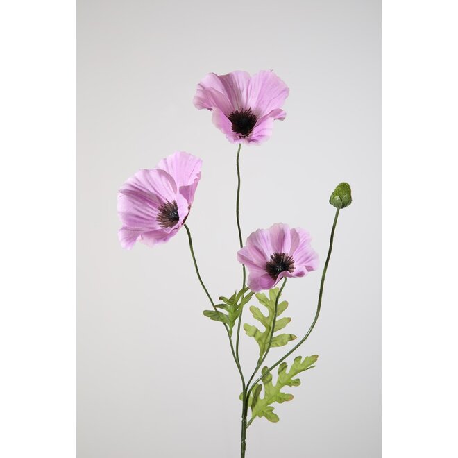 POPPY SPRAY X3 63 CM LAVENDER