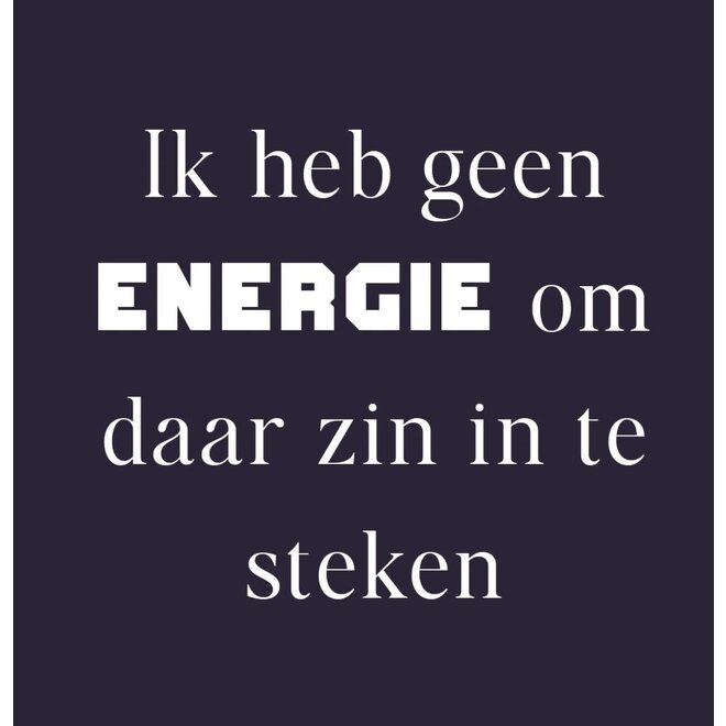 Tegeltje - Energie