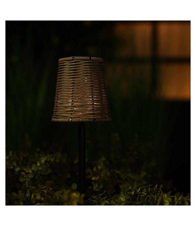 Solar TafelLamp op voet Onora bruin