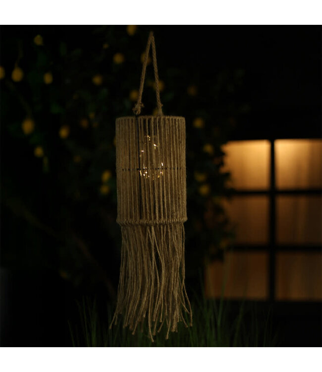 Hanglamp solar LED ci Dagmar naturel