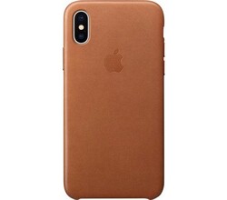 Apple iPhone X Leather Back Cover Bruin
