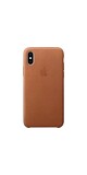 Apple Apple iPhone X Leather Back Cover Bruin